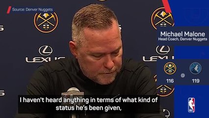 Malone focused on Murray's health after entering concussion protocol