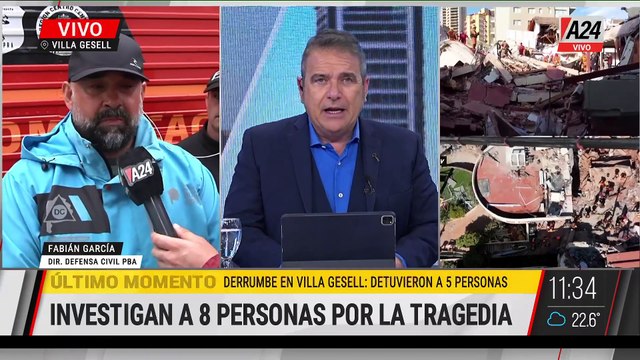 DERRUMBE EN VILLA GESELL: ENCONTRARON OTRO CUERPO ENTRE LOS ESCOMBROS