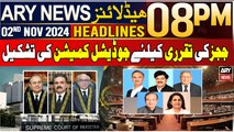 ARY News 8 PM Headlines | 2nd NOV 2024 | Formation of Judicial Commission for appointment of judges