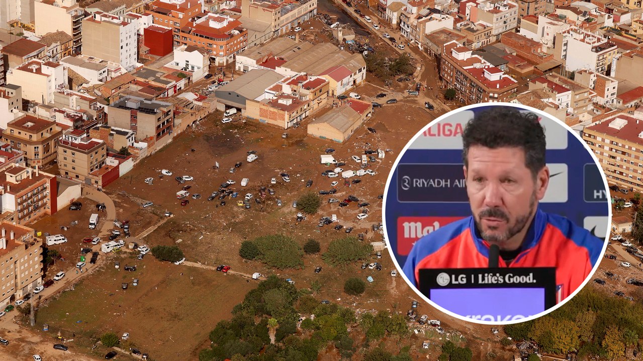 Simeone mostró su opinión sobre las consecuencias de la DANA: "No tiene ningún sentido jugar"