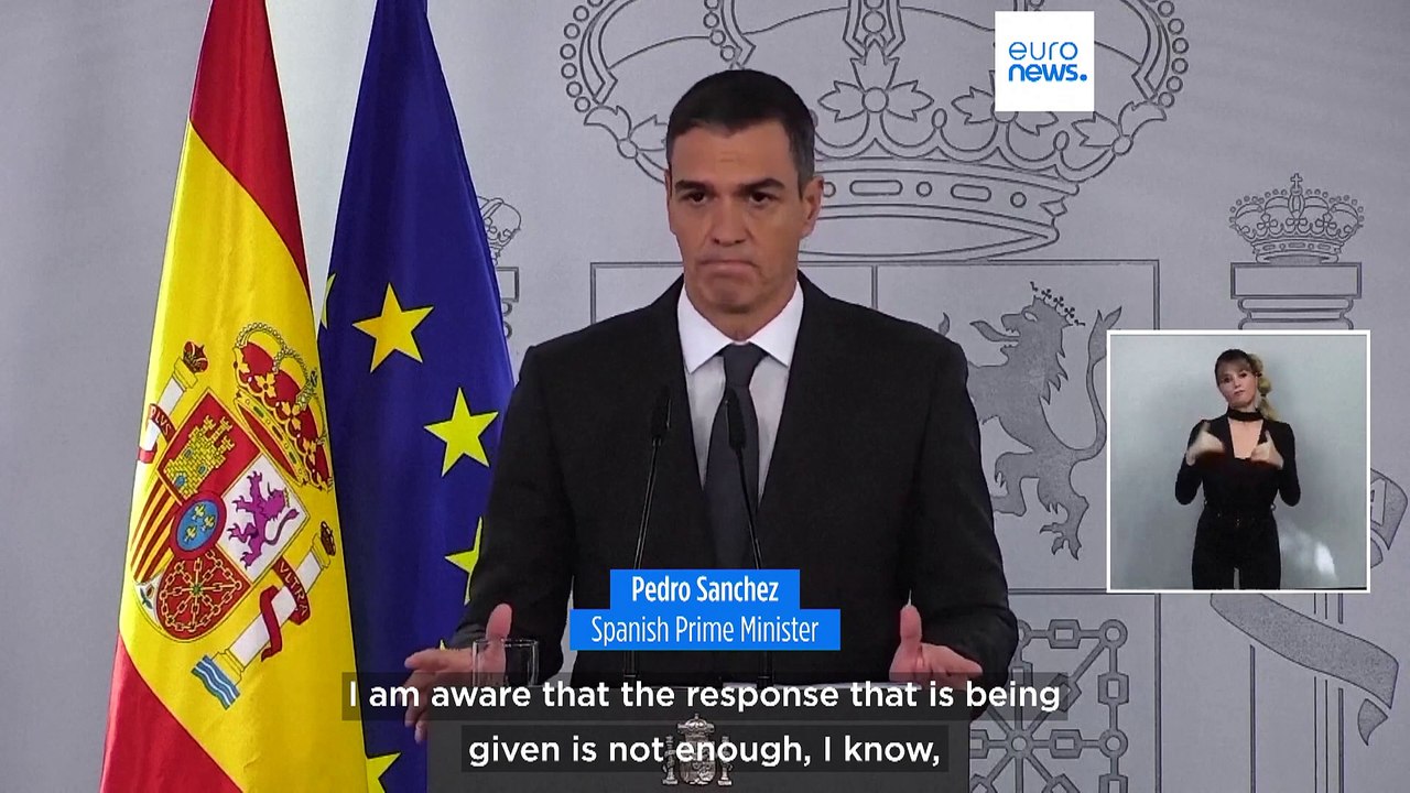 Spanish PM asks EU for help as country suffers aftermath of catastrophic floods