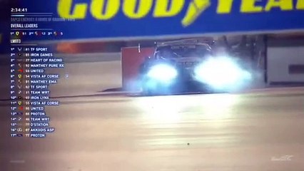 WEC 2024 8H Bahrain Race Levorato Fire