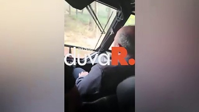 Arazi aracının test sürüşüne katılan Mustafa Varank kaza geçirdi