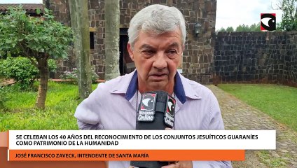 Se celeban los 40 años del reconocimiento de los conjuntos Jesuíticos guaraníes como Patrimonio de la Humanidad