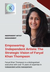 Faryal khan independent artist manager