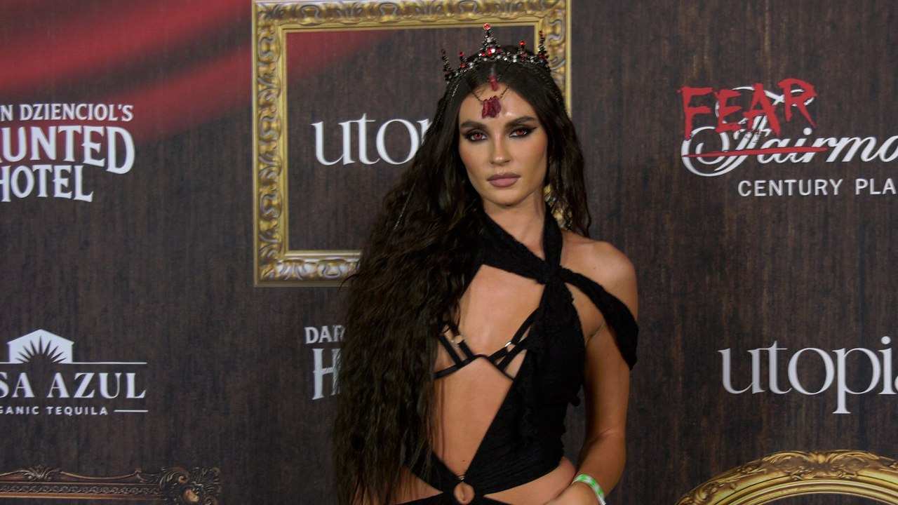 Jaelei Hinge attends 'Darren Dzienciol’s Haunted Hotel' red carpet