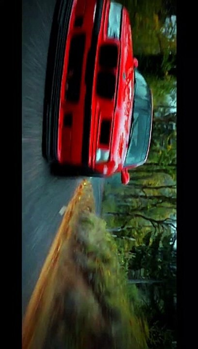 Bmw e36 in red mountain
