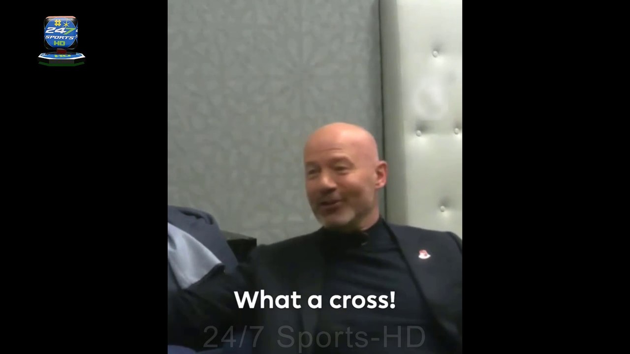 Alan Shearer's wild reaction to Newcastle's winning goal against Arsenal is captured by TV cameras as Magpies legend hails Anthony Gordon for delivering a 'cross from the 90s'