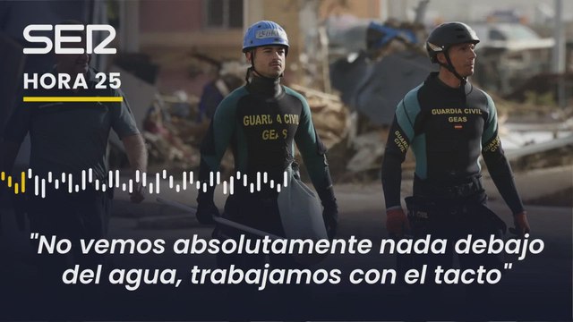 El Comandante Pizarro explica cómo trabajan para rescatar cuerpos en Valencia