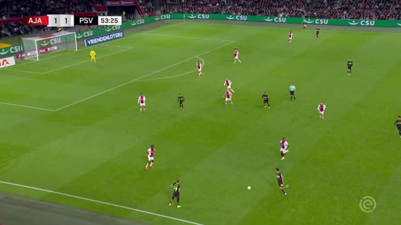 Ajax end PSV's unbeaten run in dramatic encounter