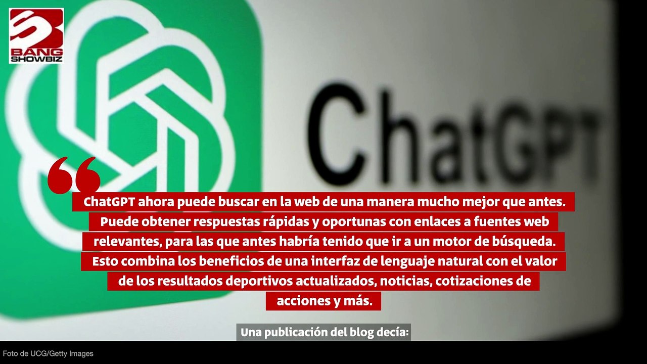 Tiene ChatGPT una nueva función de búsqueda web para mejorar aún más sus resultados