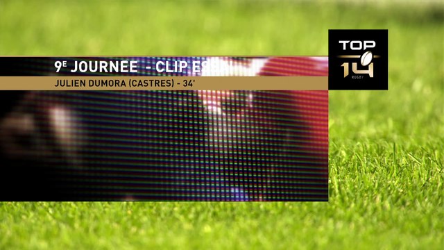 TOP 14 - Essai de Julien DUMORA (CO) - Montpellier Hérault Rugby - Castres Olympique