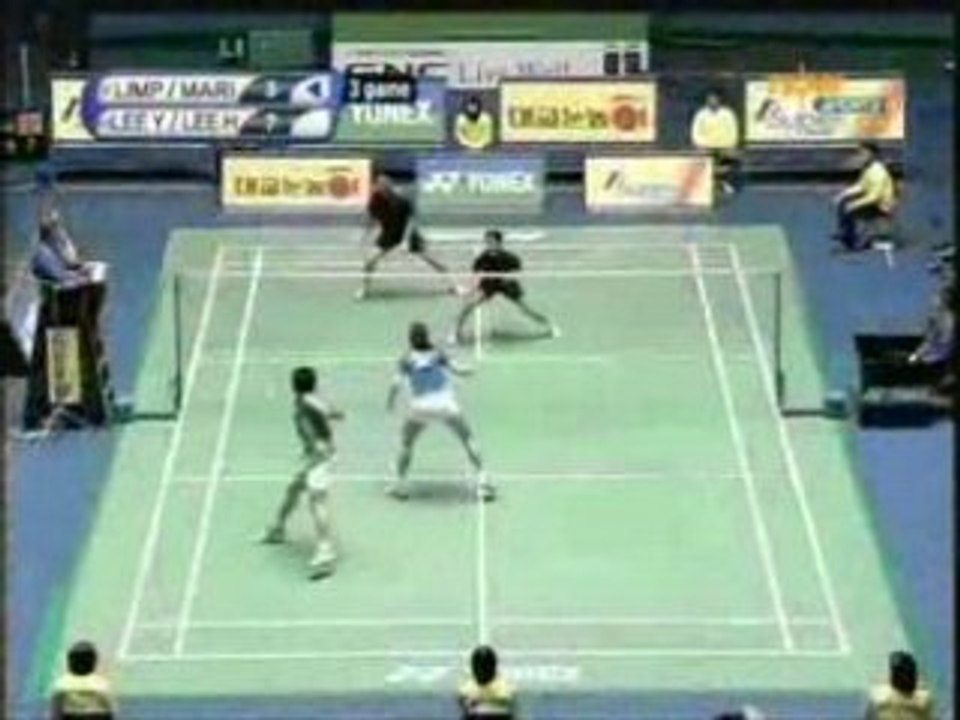 Badminton 2008 Korea XD Final game 3 1/2