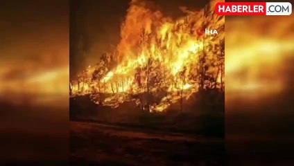Hatay'da Orman Yangınına Gece Müdahale