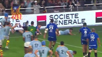 TOP 14 - Essai de Maxim GRANELL (USAP) - USA Perpignan - RC Vannes