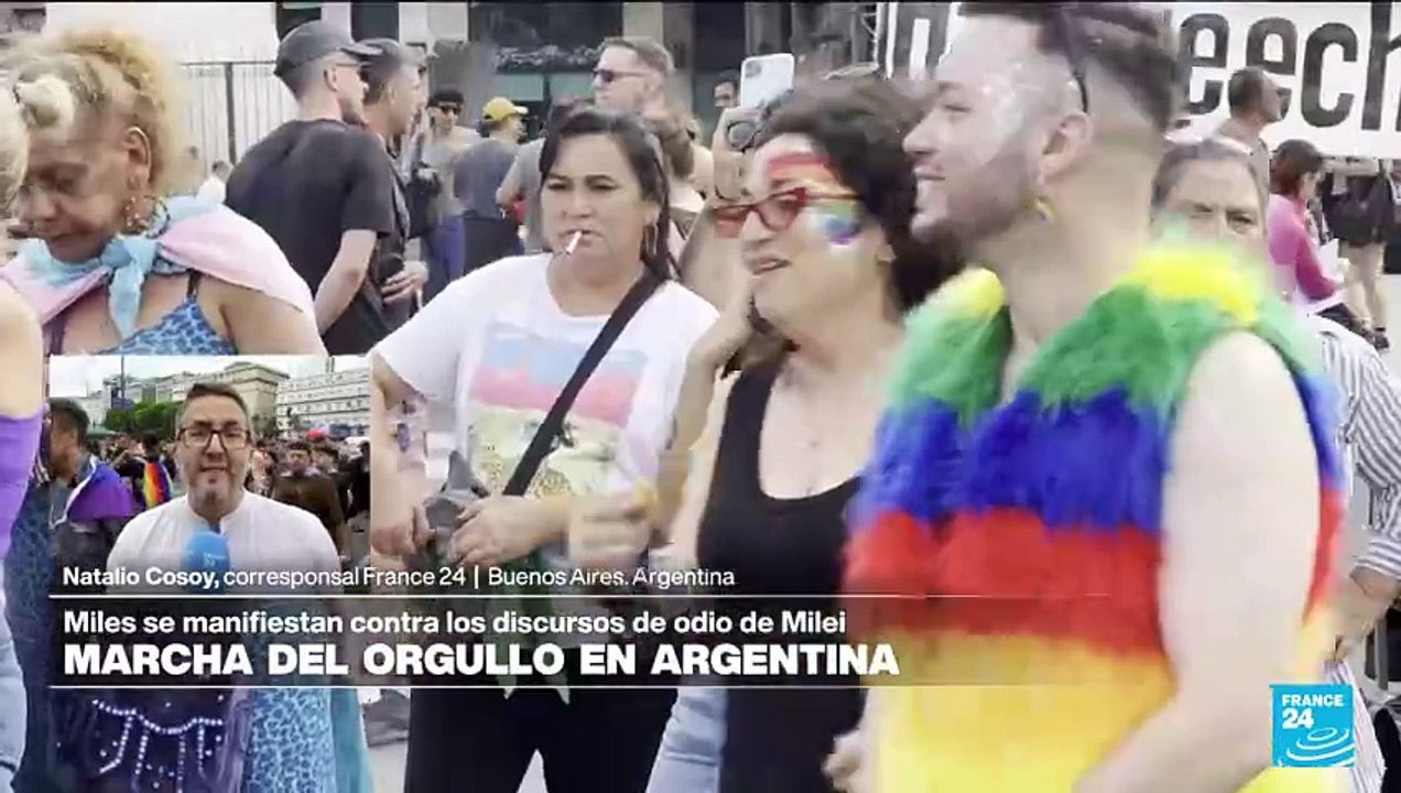 Informe desde Buenos Aires: comunidad LGBTI protestó contra discursos de odio de Milei