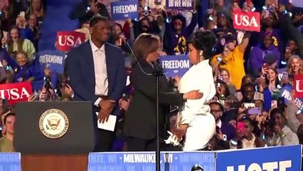 Cardi B joins Harris at Wisconsin rally, slams Trump