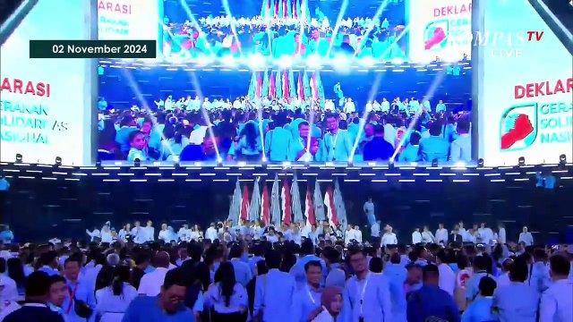 [FULL] Pecah! Prabowo Bareng Menteri Nyanyi Hibur Tamu Acara Gerakan Solidaritas Nasional