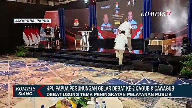 Debat Kedua Pilgub Papua Pegunungan, 2 Paslon Berkomitmen Ciptakan Pemilu Damai