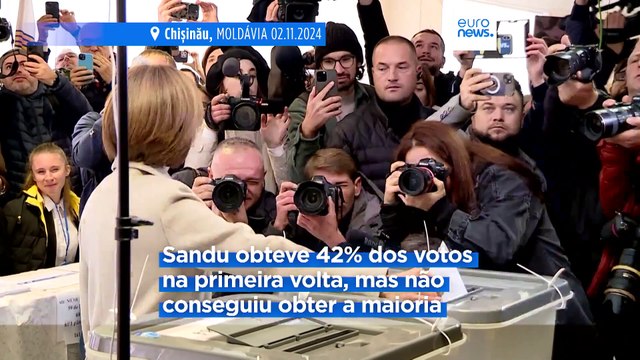 Abertura das urnas para a segunda volta das eleições presidenciais na Moldávia, num contexto de preocupação com a fraude eleitoral