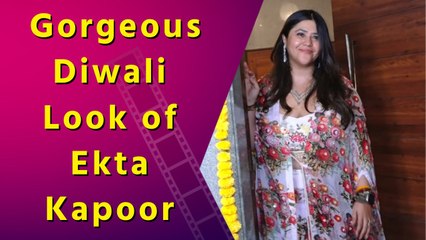 Ekta Kapoor spotted at Karan Patel’s Diwali Bash