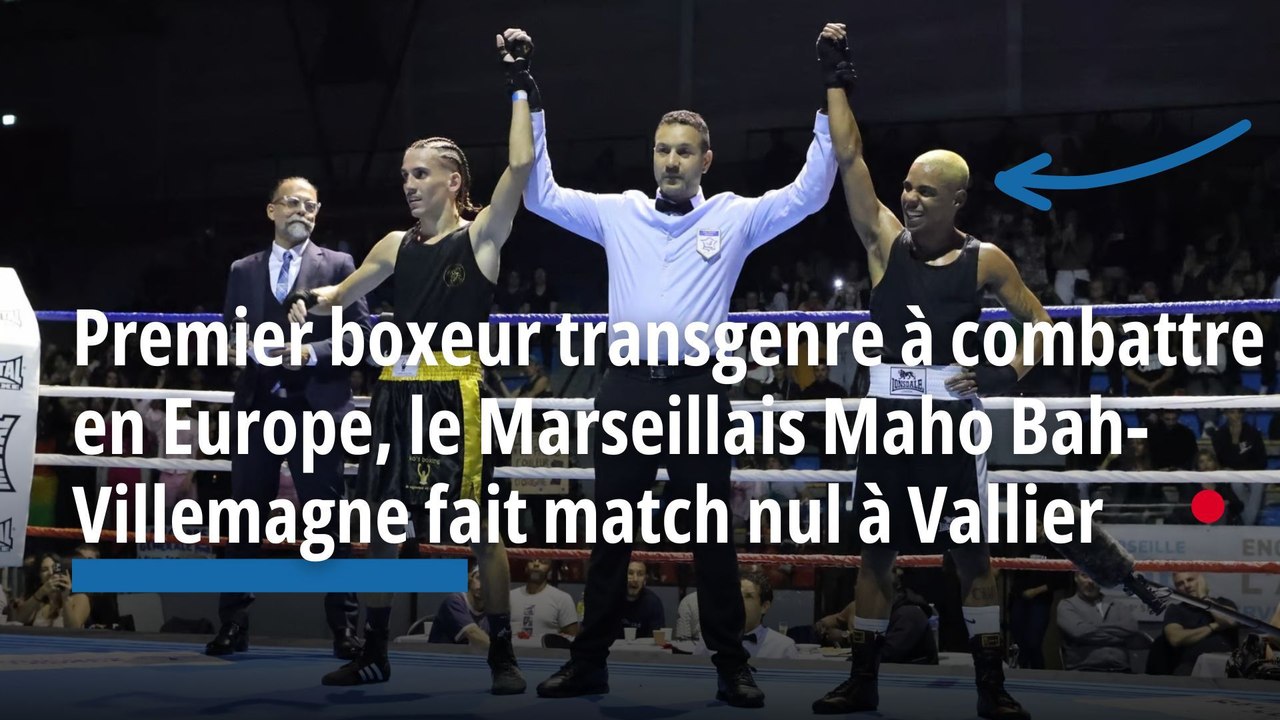 Premier boxeur transgenre à combattre en Europe, le Marseillais Maho BahVillemagne fait match