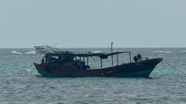 Bí ẩn: Tàu cá không người trôi dạt gần huyện đảo Lý Sơn