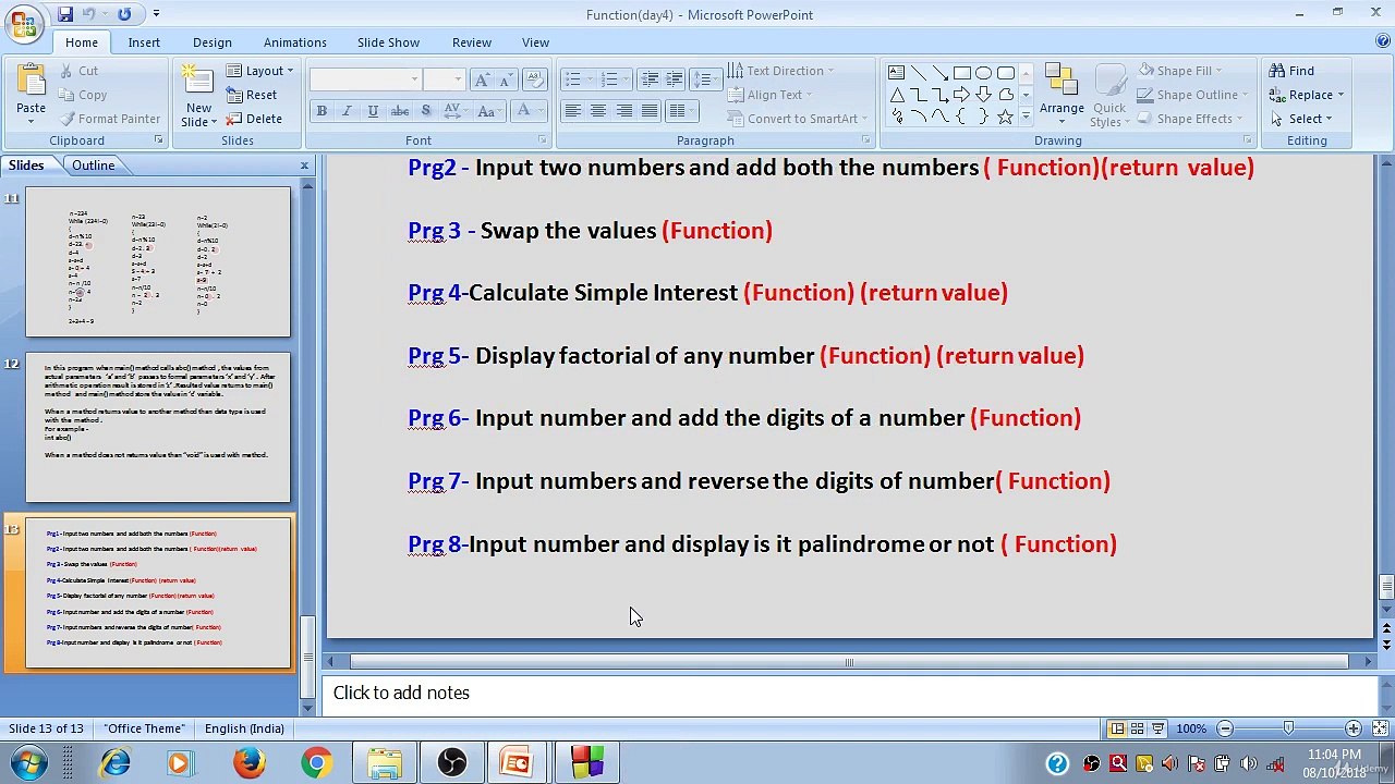 Learn Programming Technique C to Master Skills - Ninth Program of Function