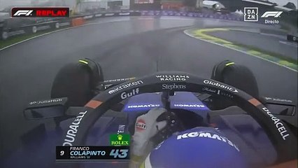 Choque Colapinto en GP de Brasil