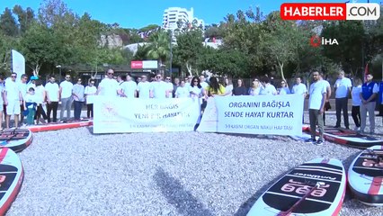 Antalya'da Organ Bağışı Farkındalığı İçin Paddle Board Etkinliği Düzenlendi