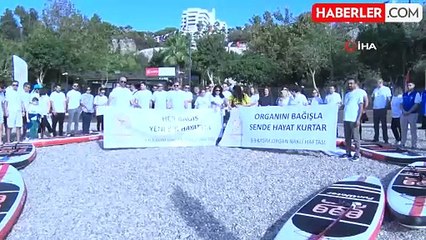 Antalya'da Organ Bağışı Farkındalığı İçin Paddle Board Etkinliği Düzenlendi