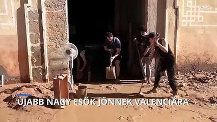 Újabb heves esőzés várható az árvíz sújtotta területeken Spanyolországban