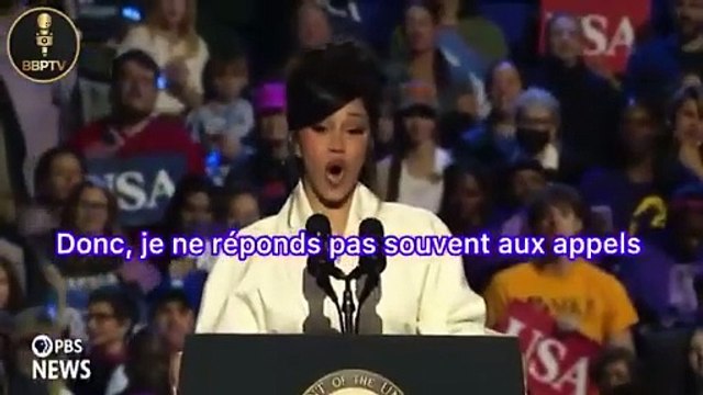 Le naufrage de la rappeuse Cardi B au meeting de Kamala Harris quand son prompteur tombe en panne au milieu de son discours et qu'elle est incapable d'improviser