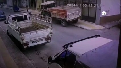 Çorum'da 5 katlı binada meydana gelen patlama anı güvenlik kamerasında
