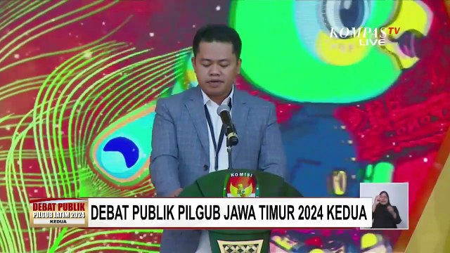 [FULL] Debat Kedua Pilgub Jatim: Ini Visi Misi Luluk-Lukman, Khofifah-Emil, Risma-Zahrul