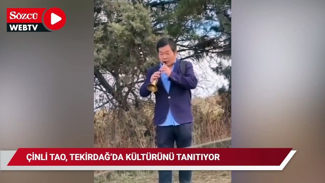 Çinli Jianwei Tao, geleneksel müzik aleti Suona ile Tekirdağ'da kültürünü tanıtıyor