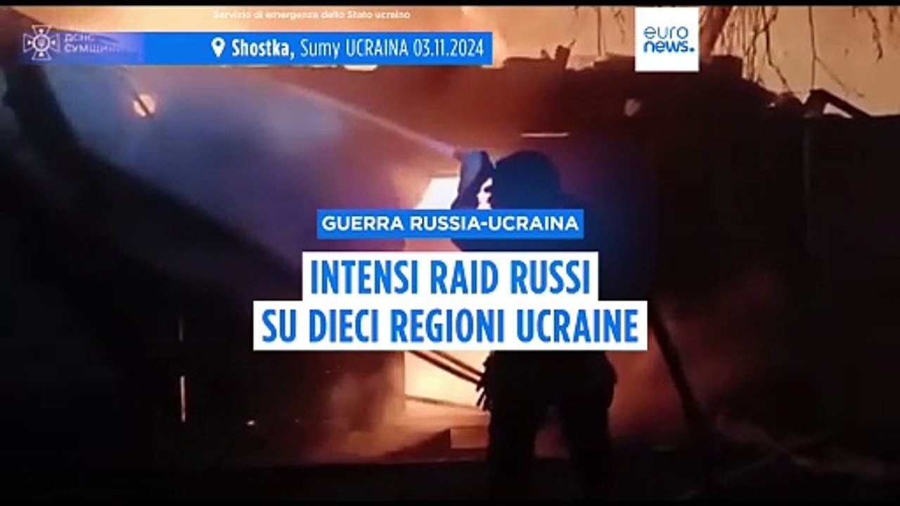 Ucraina, 96 attacchi russi in 24 ore su dieci regioni