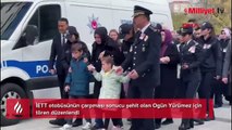 Şehit polis Ogün Yürümez için İstanbul Emniyet Müdürlüğü'nde tören düzenlendi