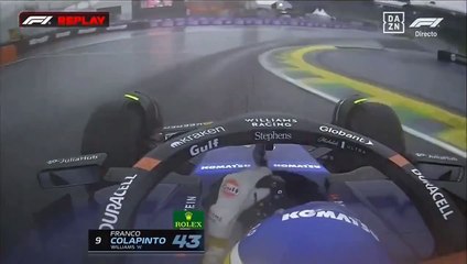 Accidente de Colapinto en la qualy del GP de Brasil 2024 de Fórmula 1