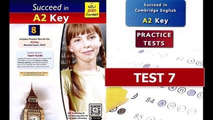 KET Listening - Succeed in A2 Key 8 Practice Tests from 2020 Test 7