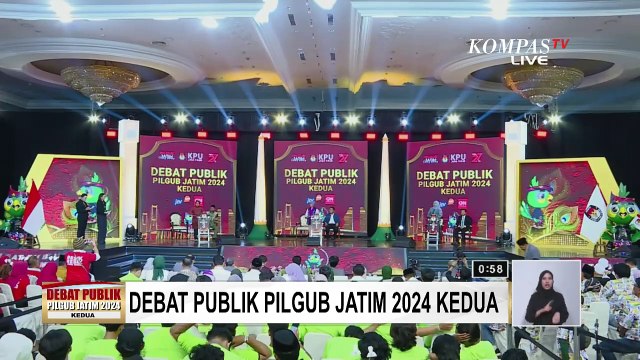 Momen Luluk Senggol Risma dan Khofifah Soal Bansos di Tanya Jawab Debat Pilkada Jatim