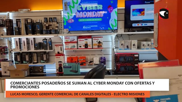 Comerciantes posadeños se suman al Cyber Monday con ofertas y promociones