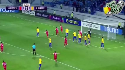 خلاصه بازی پرسپولیس و الغرافه(قطر)