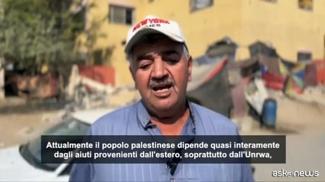 Gli abitanti a Gaza temono di morire di fame senza gli aiuti di Unrwa