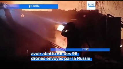 Attaque massive de drones russes sur le territoire ukrainien