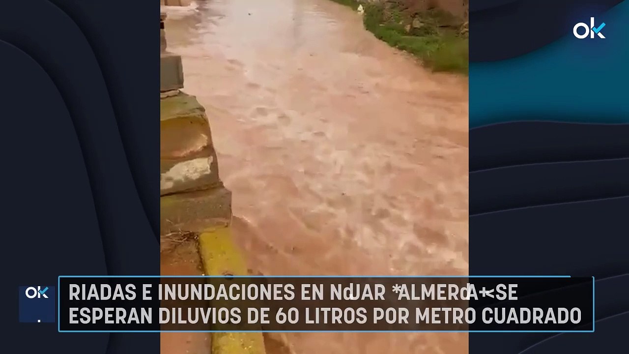 Riadas e inundaciones en Níjar (Almería): se esperan diluvios de 60 litros por metro cuadrado