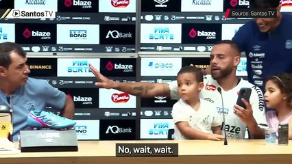 Neymar crashes press conference to celebrate Santos promotion