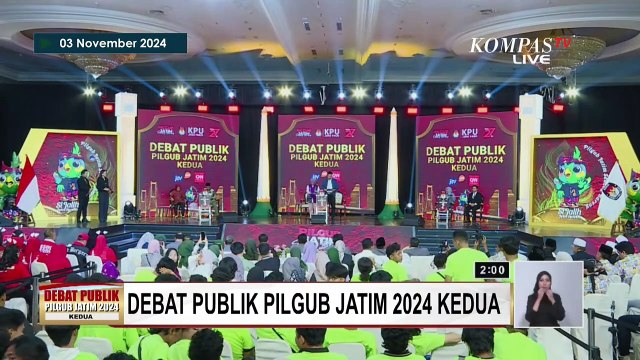 [FULL] Kata Penutup Luluk-Lukmanul, Khofifah-Emil, Risma-Gus Hans di Debat Kedua Pilgub Jatim