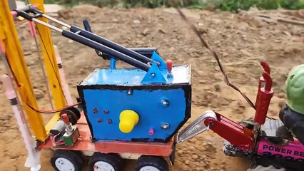 Diy tractor mini borewell drilling machine  science project  submersible water pump_720pFH