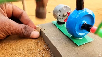 How to make mini water pump  Science project  Dc motor transformer water pump_720pFH